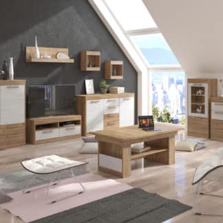 MAXIMUS obývací pokoj 6, craft zlatý/craft bílý