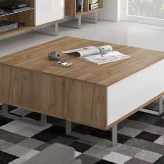 KING 8 konferenční stolek, craft zlatý/bílý lesk