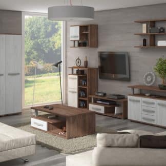 Obývací pokoj ANGEL 5, craft tobaco/craft bílý