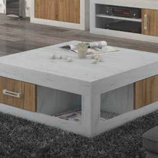 VERIN/02, konferenční stolek, craft bílý/craft zlatý