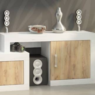 VERIN/04, regál nízký, craft bílý/craft zlatý