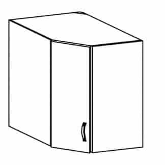 SYCYLIA, skříňka horní rohová G60N levá, borovice andersen