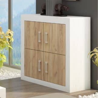 VERIN/01, komoda, craft bílý/craft zlatý