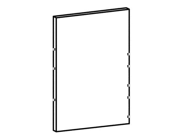 ROYAL, dvířka na myčku 45/57, borovice norská