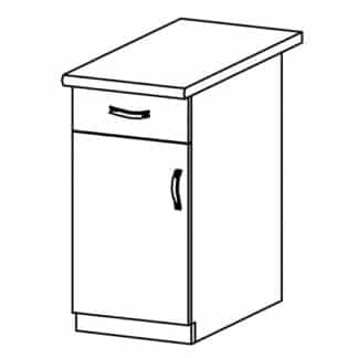 ROYAL, skříňka dolní D40S1 levá, borovice norská