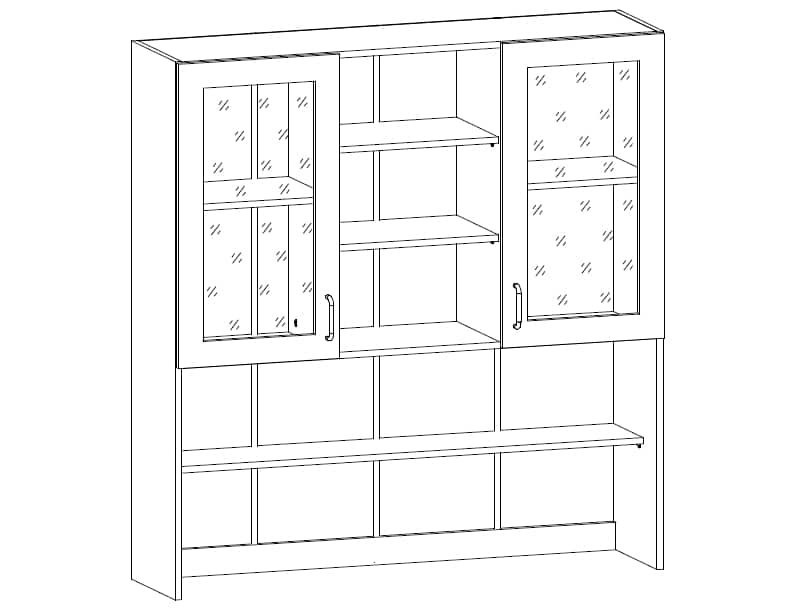 ROYAL, velká vitrína K120, borovice norská