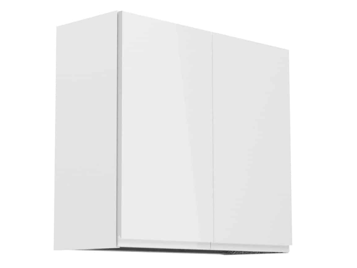 ASPEN, skříňka horní s odkapávačem G80C, bílá/bílý lesk