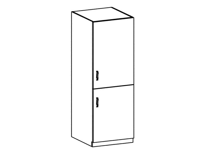 ROYAL, skříňka vysoká D60R pravá, borovice norská