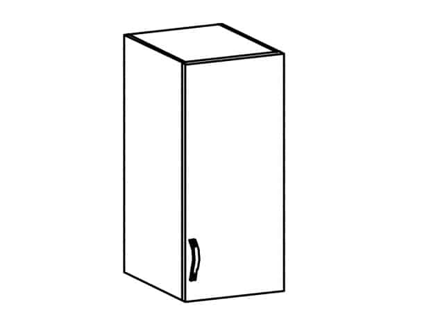 SYCYLIA, skříňka horní G30 pravá, ořech milano