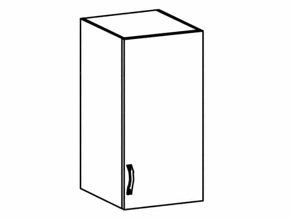 SYCYLIA, skříňka horní G40 pravá, borovice andersen