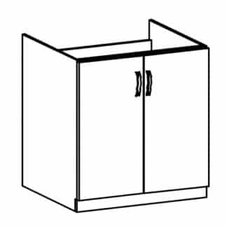 ROYAL, skříňka dolní na dřez D60Z, borovice norská