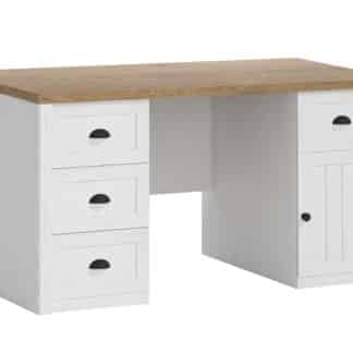 PROWANSJA B1 psací stůl, borovice andersen/dub lefkas