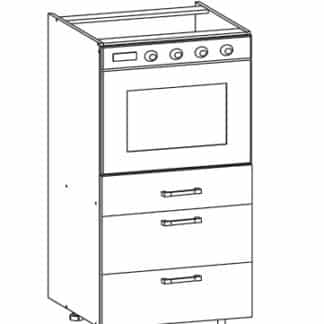 EDAN dolní skříňka DP3S 60 SMARTBOX, korpus šedá grenola, dvířka béžová písková