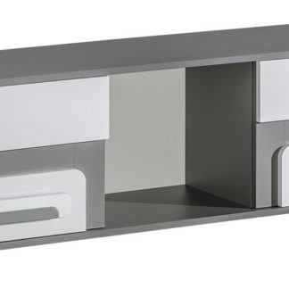 Závěsná skříňka APETTITA 10, antracit/bílá