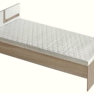 Postel 90x200 cm APETTITA 12, dub jasný/bílá