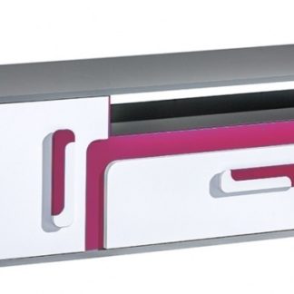 TV stolek APETTITA 17, antracit/růžová