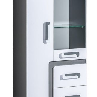 Vitrína APETTITA 15, antracit/bílá