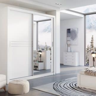 Šatní skříň IDEA 12 203 zrcadlo, bílá