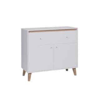 OVIEDO komoda I, bílá/dub san remo světlý