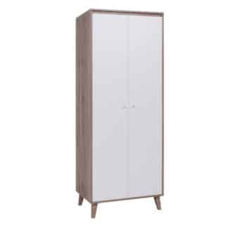 OVIEDO šatní skříň, dub san remo tmavý/bílá