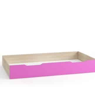 TENUS II úložný prostor pod postel 90 cm, dub sonoma/růžová/bílá