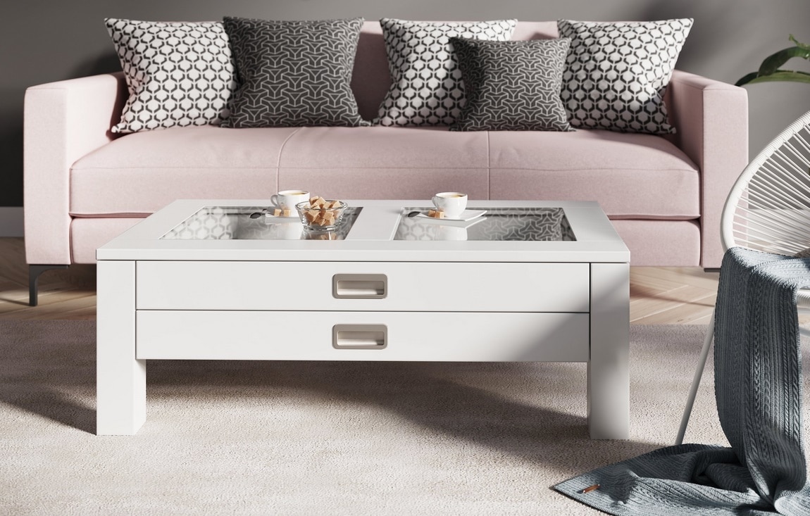 Konferenční stolek ANZIO, bílá