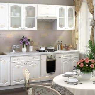 Kuchyně CHARLIZE 260, bílá se vzorem