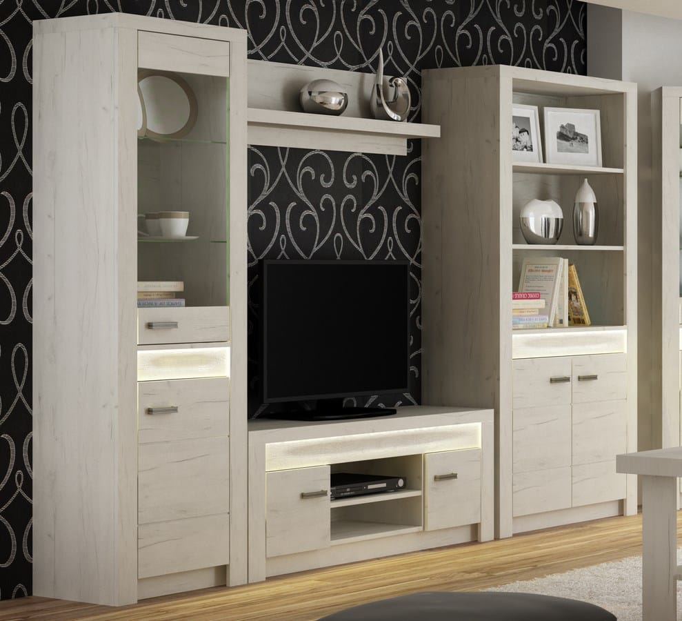 Sestava INDIANAPOLIS bílý jasan (4+5+9+11), bílá