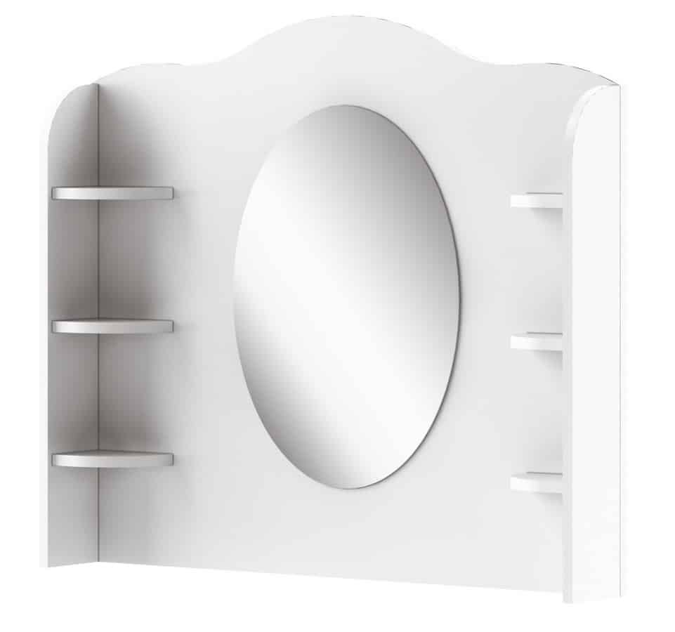 Nádstavec se zrcadlem MIA MI-06, bílý/růžov