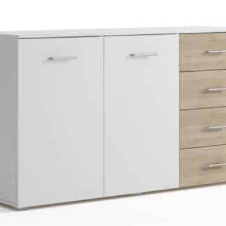 Komoda VANA 2D4S II,bílá/dub sonoma