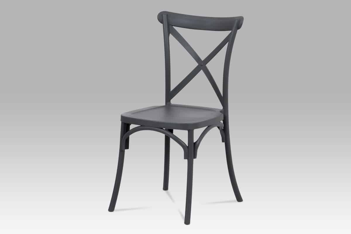 Jídelní židle CT-830 GREY, šedý plast