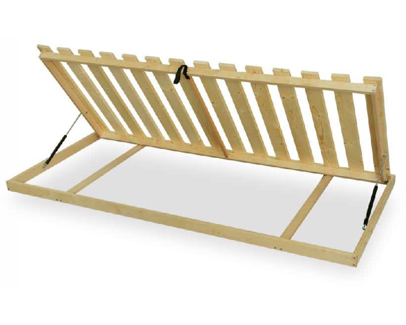 Laťový rošt MASIV v rámu 200x80 cm, boční výklop