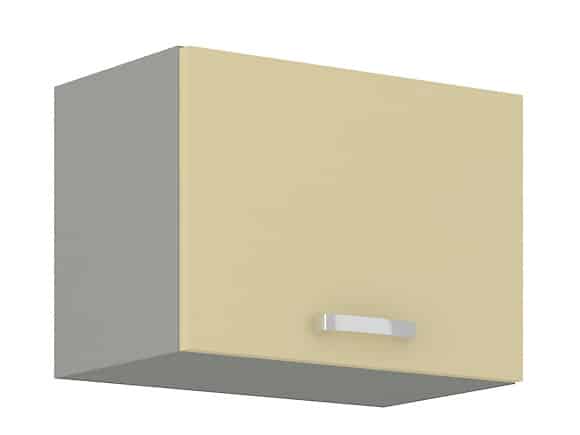KARMEN, skříňka horní 50 GU-36 1F, šedá / krémový lesk