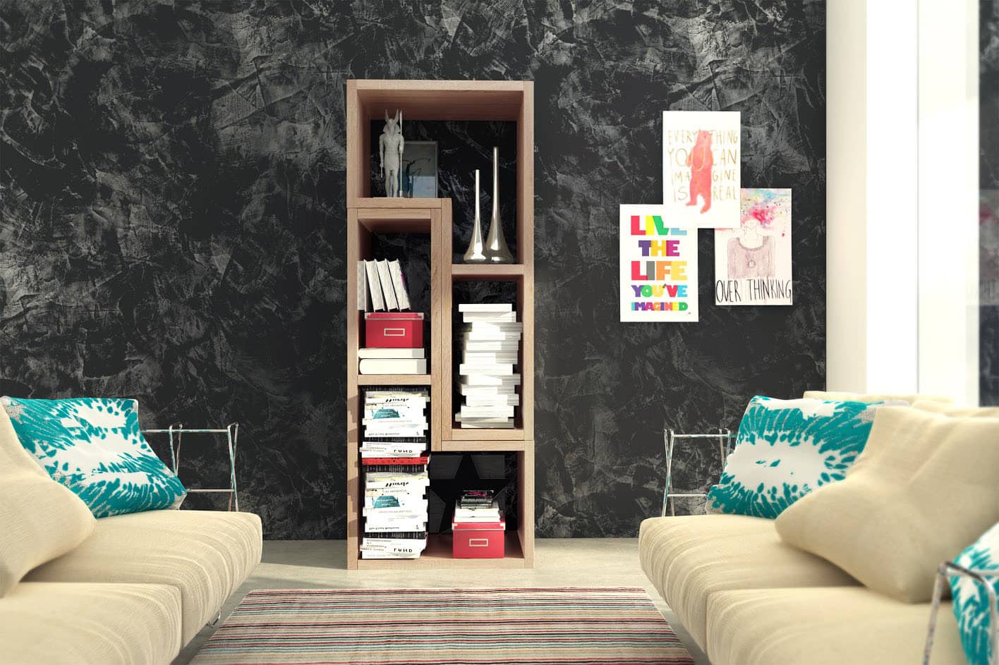 Regál TOP, dub sonoma