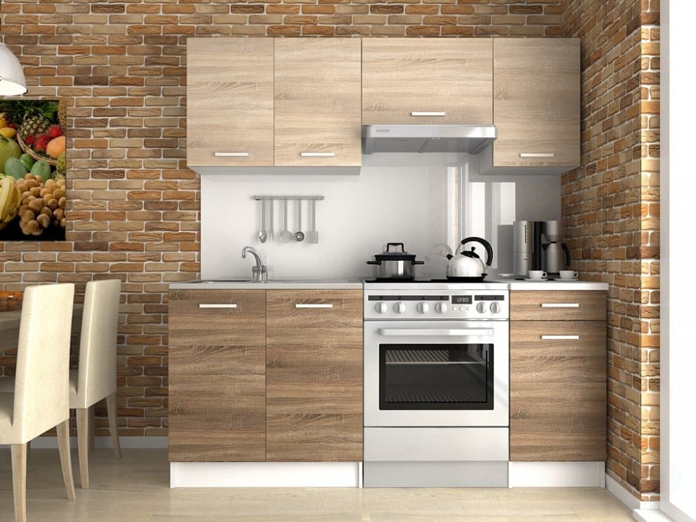 Kuchyňská linka Lulu 120/180 sonoma/tobaco - FALCO