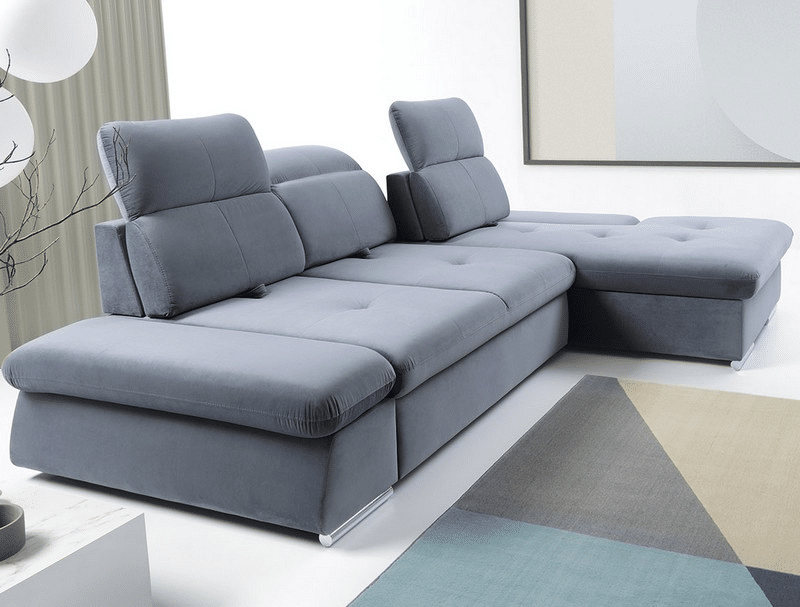 Rohová sedací souprava Focus 2F-OTM, šedá látka