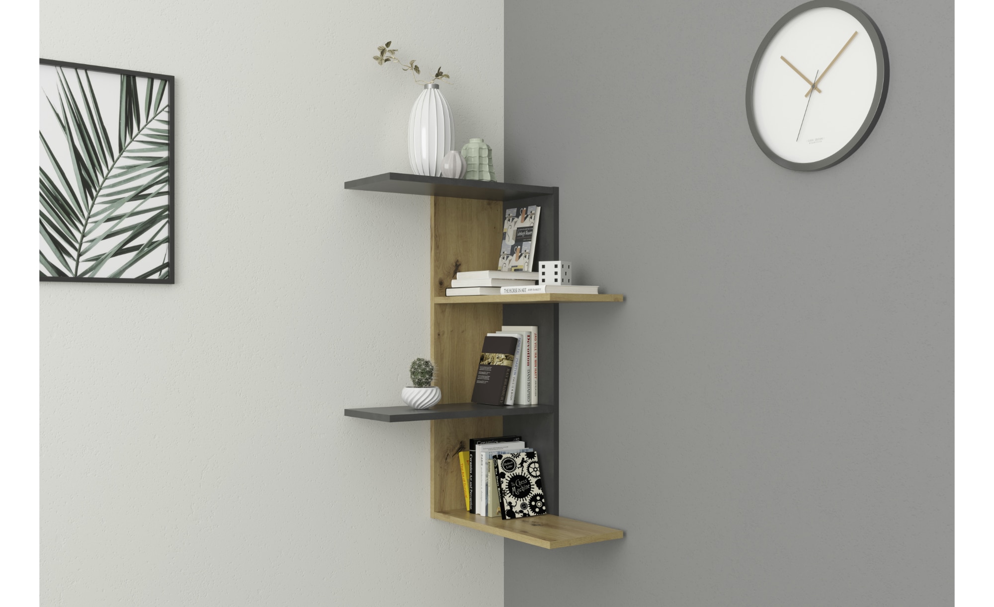 Sconto Nástěnný regál HAARLEM