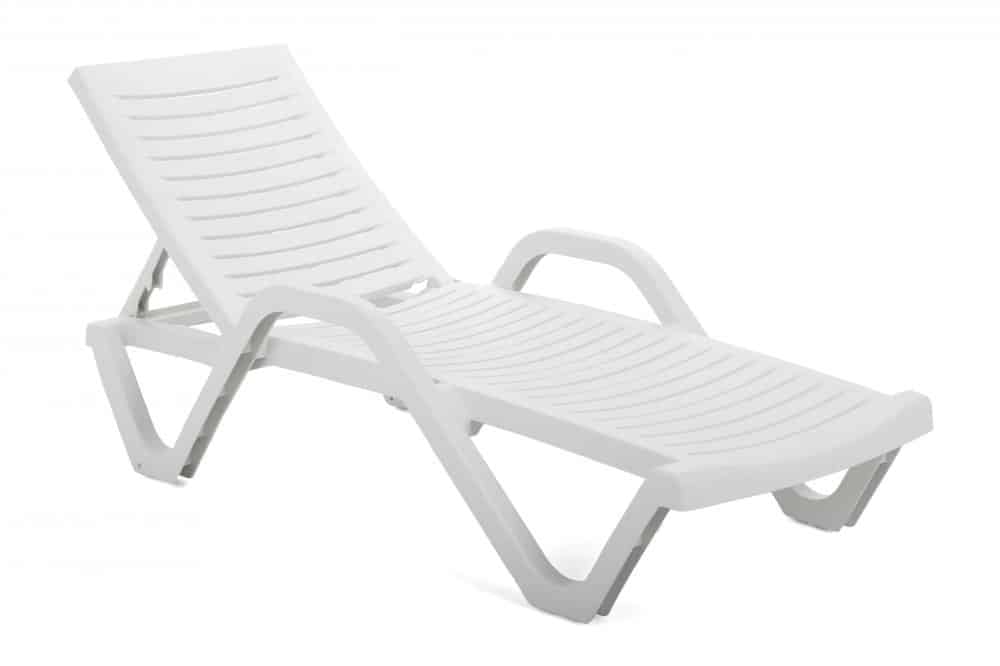 Zahradní lehátko GH3166 bílá