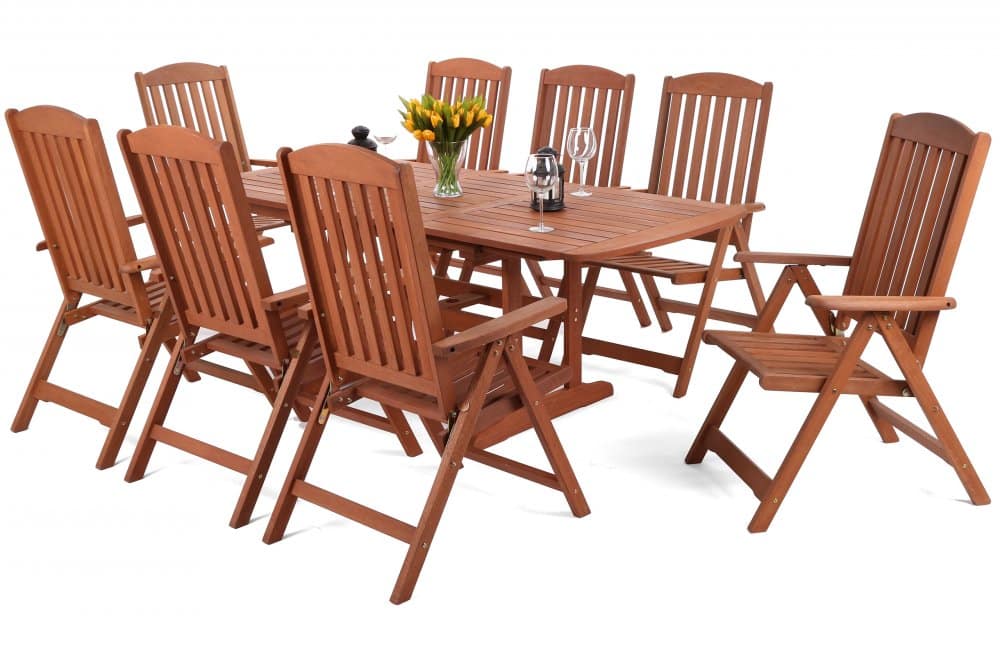 Zahradní sestava GH1249 8+1 mahagon