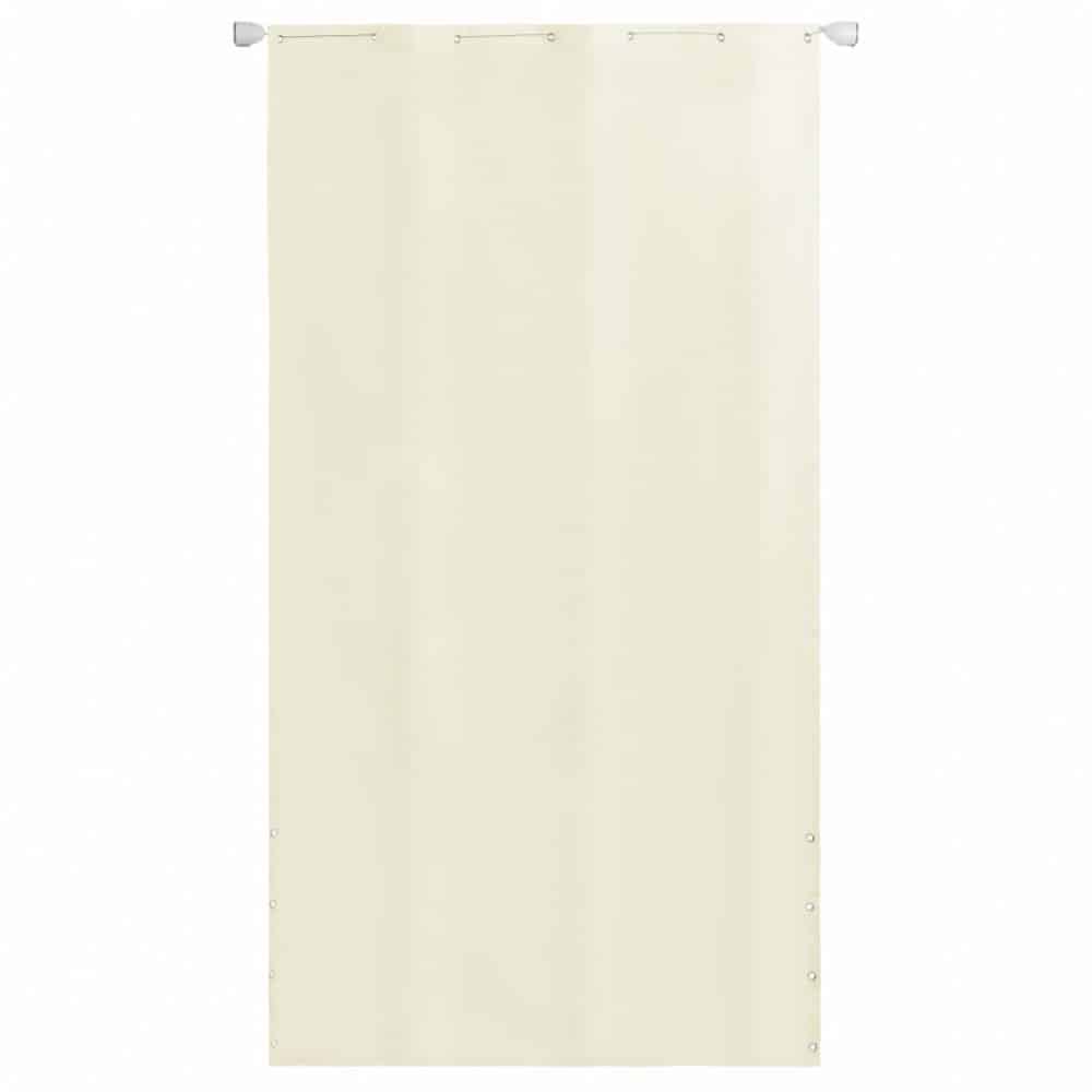 Balkonová zástěna z oxfordské látky 140 x 240 cm Krémová