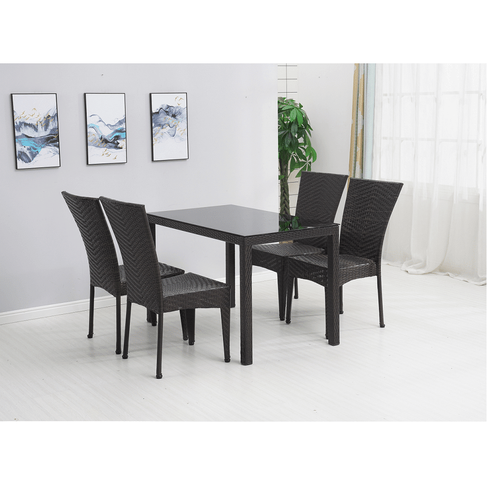 Zahradní jídelní set 5 ks TOVEN hnědá Tempo Kondela