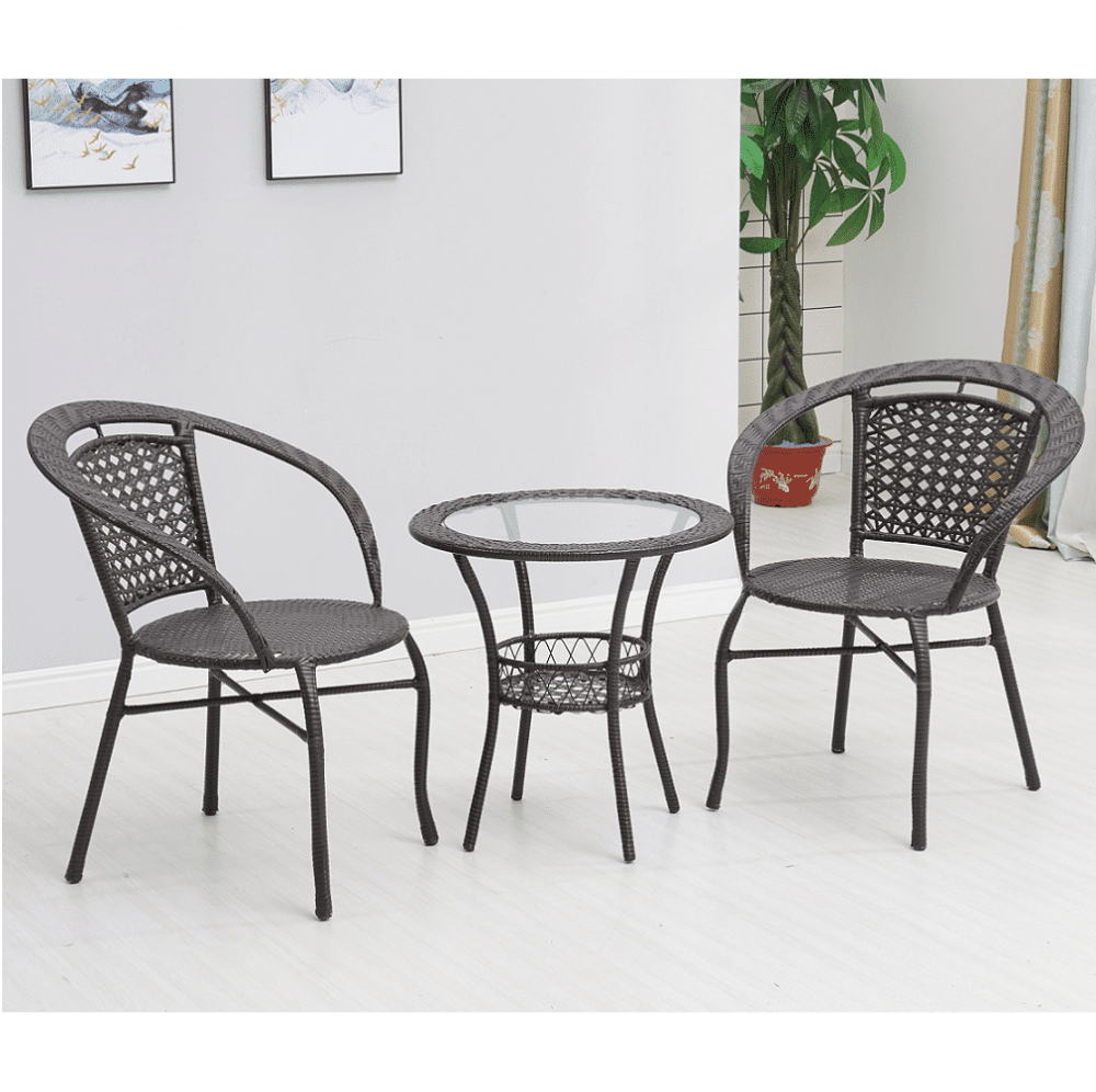 Zahradní jídelní set 3 ks LASAN hnědá Tempo Kondela