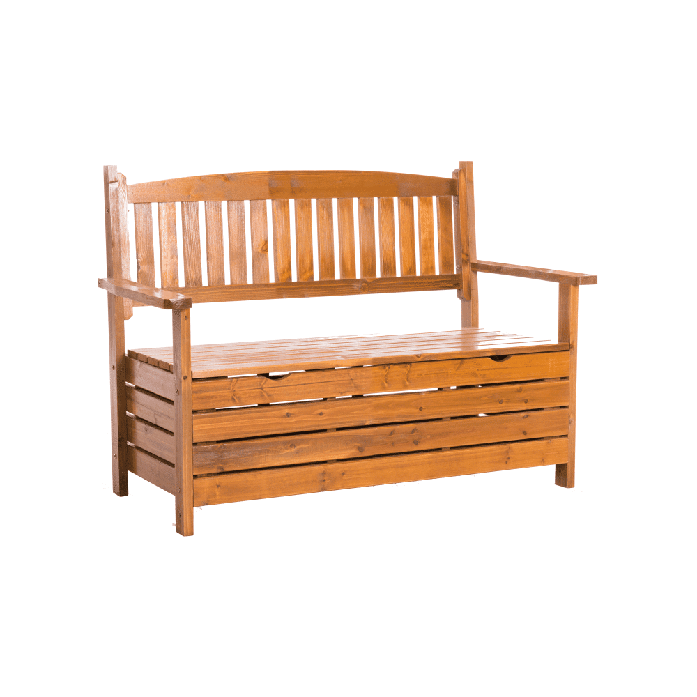 Zahradní lavička DILKA s úložným prostorem Tempo Kondela Hnědá