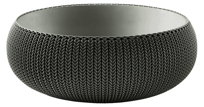 COZIES KNIT - L - květináč - hnědá Keter