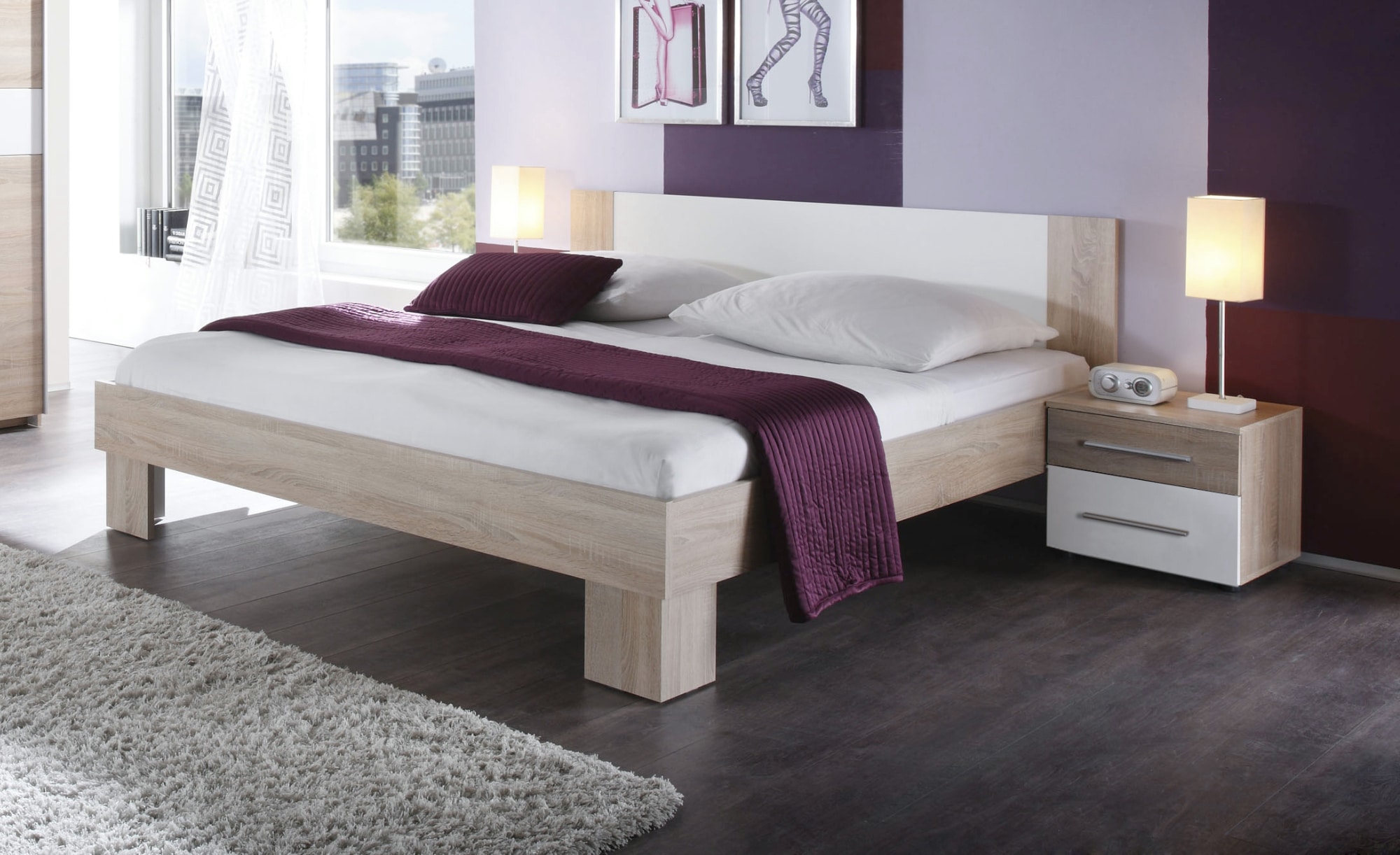 Sconto Postel s nočními stolky ACTORI