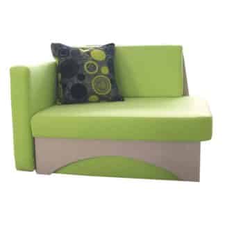 Rozkládací křeslo, zelená, béžová, levá, KUBOŠ 07024952 Tempo Kondela