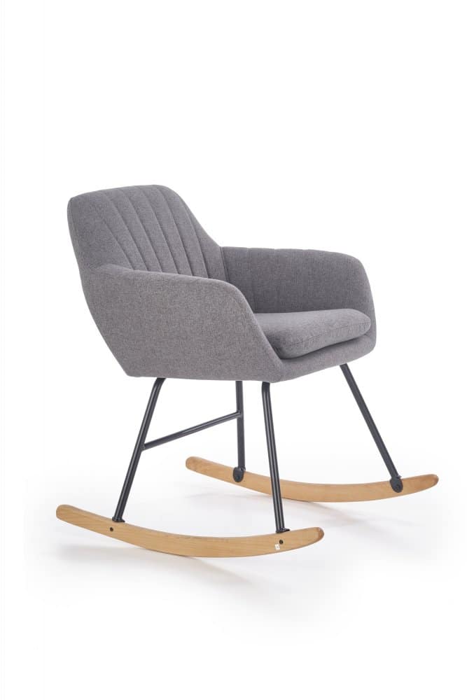 Houpací křeslo YORK šedá Halmar