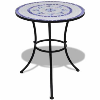 Mozaikový bistro stůl keramika Dekorhome Modrá