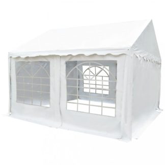 Zahradní altán PVC 3 x 4 m Dekorhome Bílá