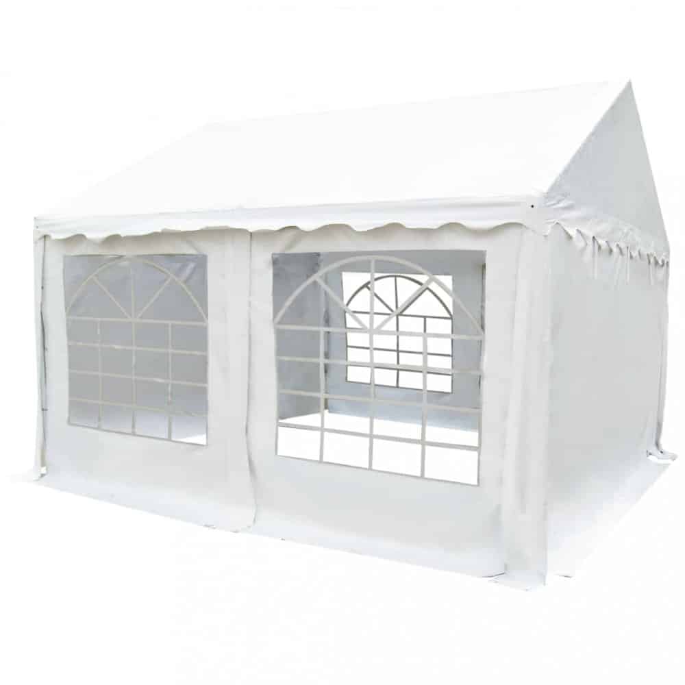 Zahradní altán PVC 3 x 4 m Dekorhome Bílá